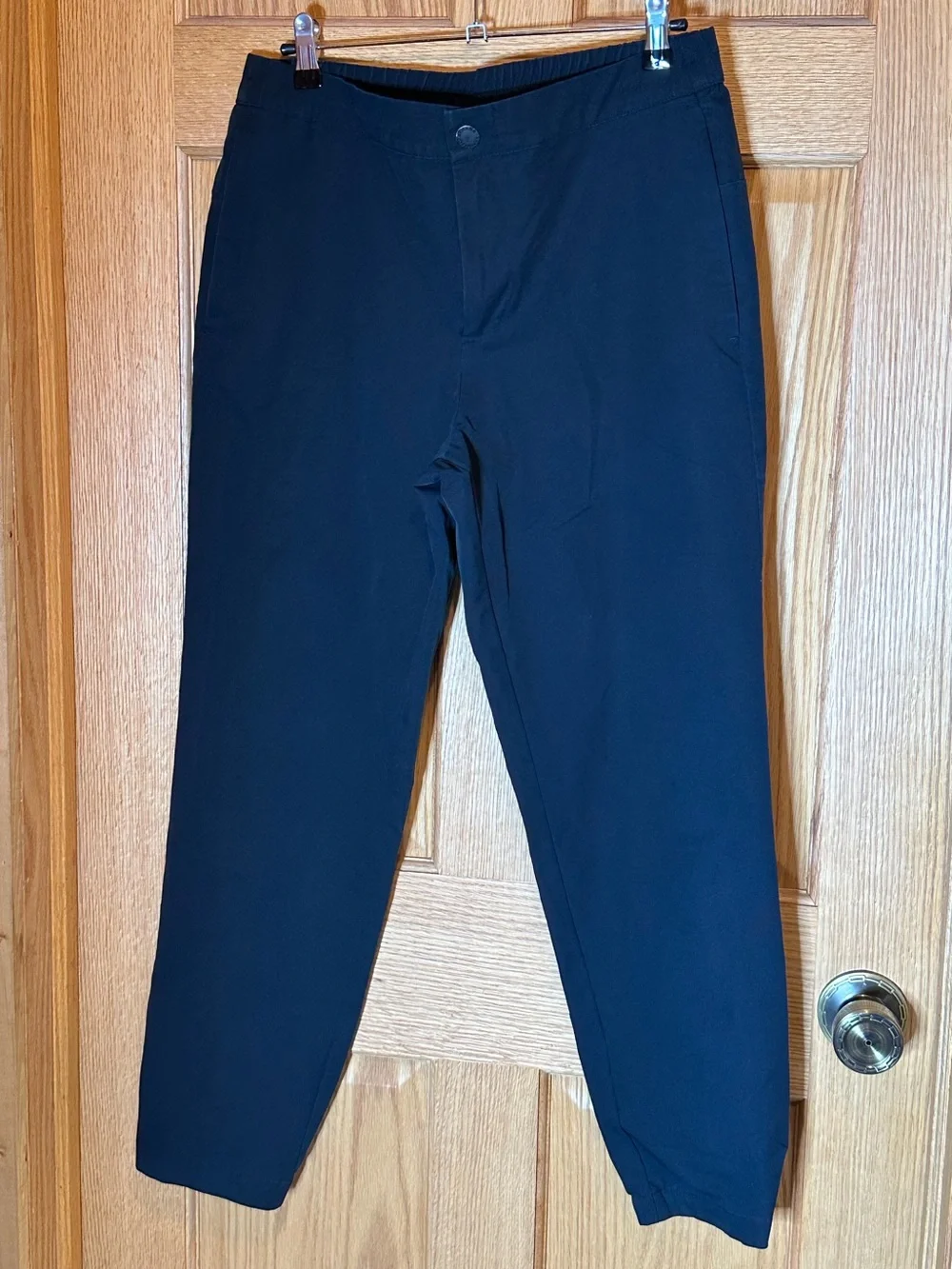 Banana Republic Performance Jogger Pants Mens Size 32 Black Casual Elastic waist